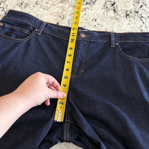 Eileen Fisher Cotton Stretch Denim Straight Jean 18 f19bd Easy Fit Ankle Length - Picture 10 of 14